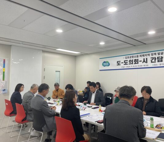 경기도-경기도의회-시, 공항소음 피해지역 지원대책 마련을 위한 정책 발굴 간담회 열어